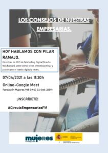 Los consejos de nuestras empresarias: Hablaremos con Pilar Ramajo