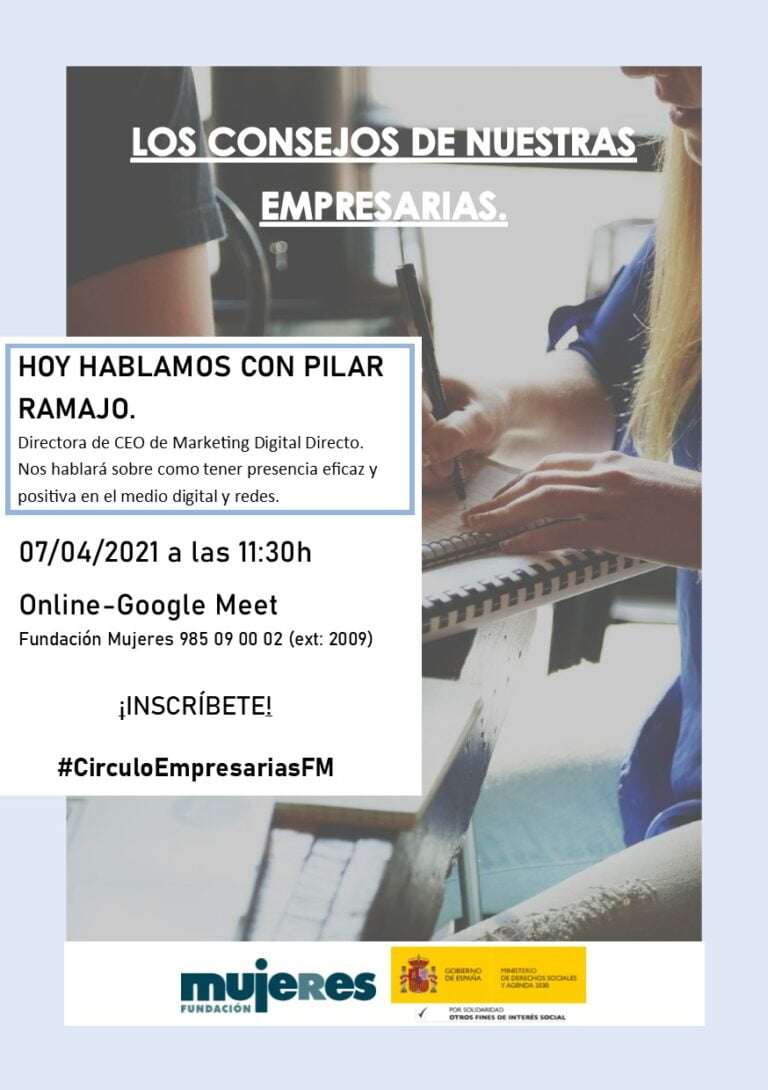 Los consejos de nuestras empresarias: Hablaremos con Pilar Ramajo
