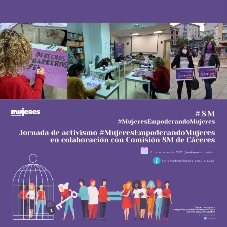 Celebramos Jornada de activismo por el #8M en Cáceres