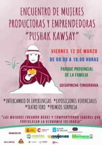 Encuentro de Mujeres productoras y emprendedoras "Pushak Kawsay" (Quisapincha, Ecuador)