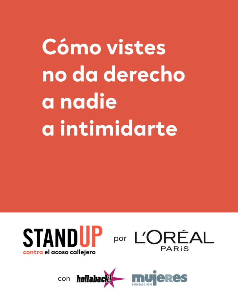 StandUP contra el acoso callejero. Formación online (mayo 2021)
