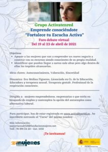 Grupo Activatenred: Emprende conociéndote ¡Fortalece tu escucha activa!