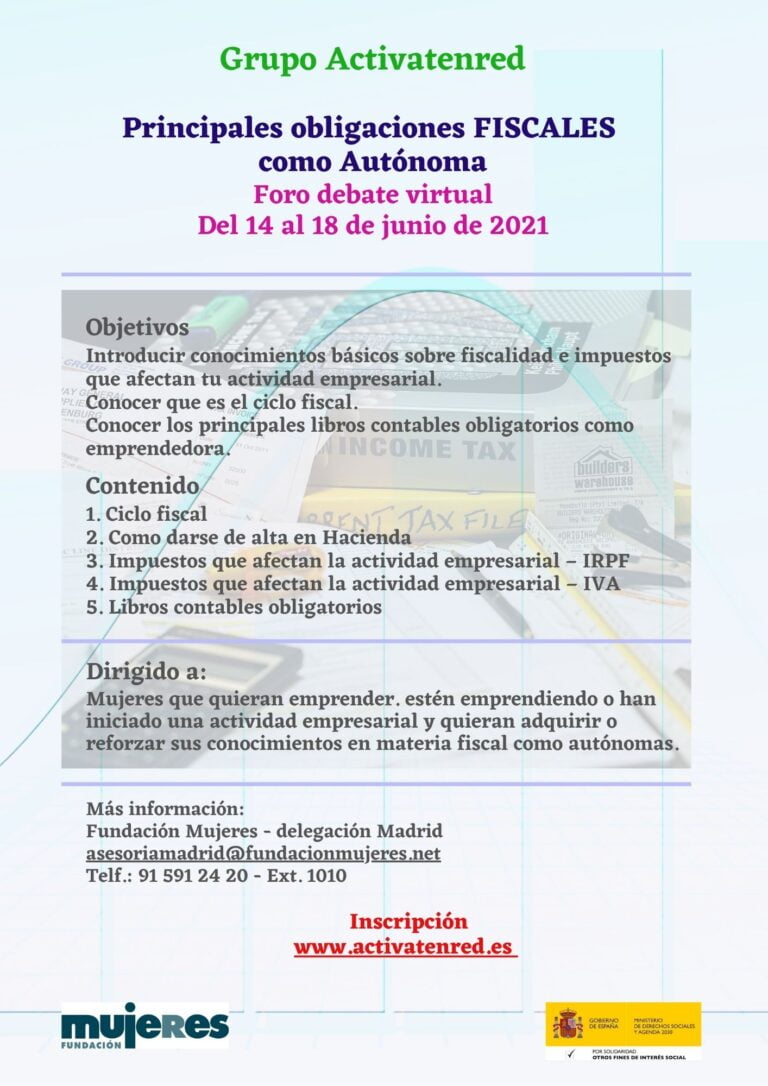 Grupo Activatenred: Principales obligaciones fiscales como Empresarial individual