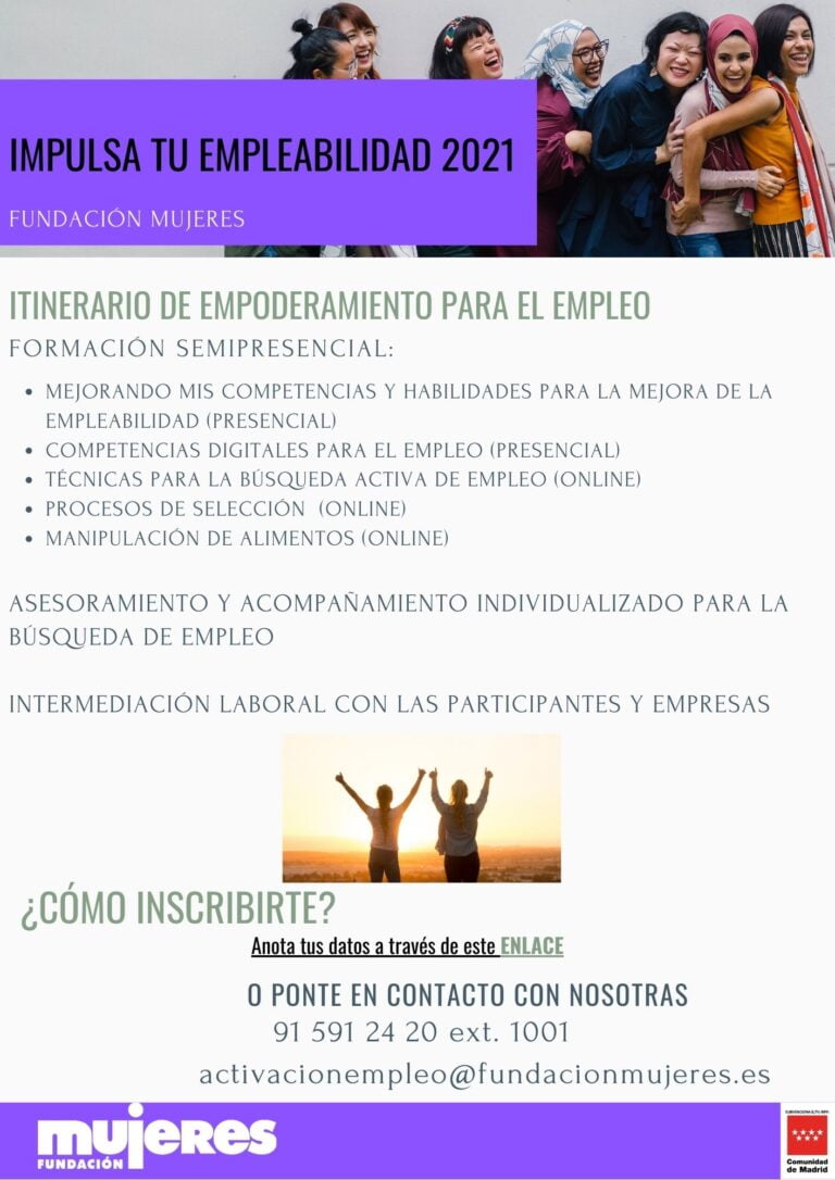 Programa Impulsa tu Empleabilidad 2021 en Ciempozuelos (Madrid)
