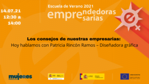 EscuelaDeVerano-Los consejos de nuestras empresarias: Hablamos con Patricia Rincón Ramos – Diseñadora gráfica