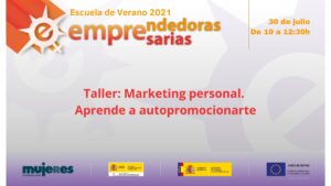 EscuelaDeVerano-Taller: Marketing personal. Aprende a autopromocionarte