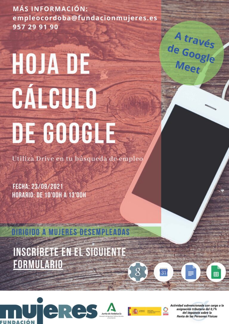 Taller online: Hoja de cálculo de Google