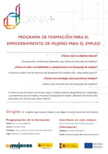 Curso: Empoderamiento de la mujer para la mejora de la empleabilidad. Modalidad mixta (online+presencial)