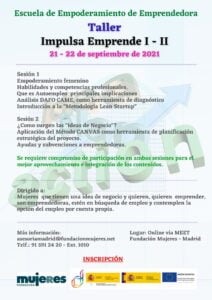 Taller online: Impulsa Emprende I - II