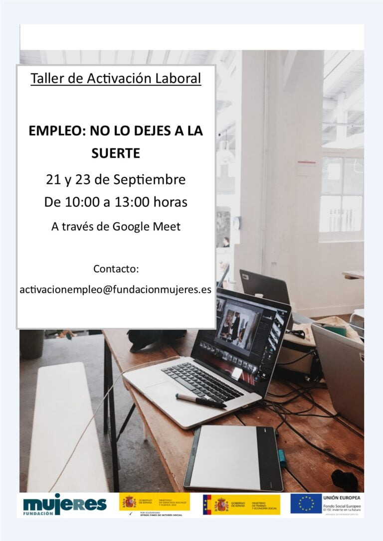 Taller Online - Empleo: no lo dejes a la suerte