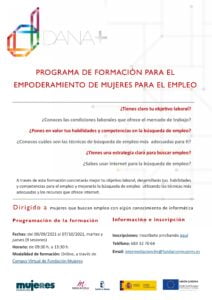 Cursos online: Programa de Empoderamiento de Mujeres para el empleo de Castilla La Mancha