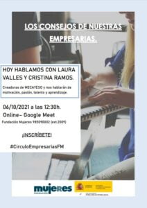 Los consejos de nuestras empresarias: Hoy hablamos con Laura Valles y Cristina Ramos.