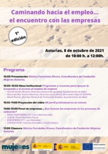Encuentro entre empresas y mujeres: Caminando hacia el empleo… el encuentro con las empresas. Asturias