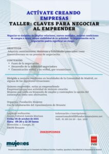 Taller presencial: Claves para negociar al emprender