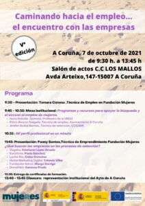 Encuentro entre empresas y mujeres: Caminando hacia el empleo… el encuentro con las empresas. A Coruña