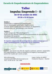 Taller Online:  Impulsa Emprende I y II