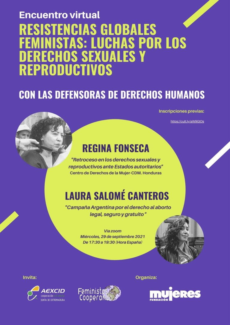 Encuentro virtual "Resistencias globales feministas: luchas por los derechos sexuales y reproductivos"