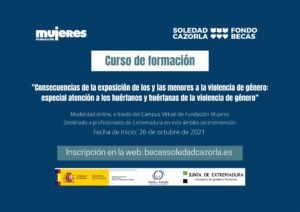 Curso de formación a profesionales de Extremadura sobre exposición de menores a la violencia de género