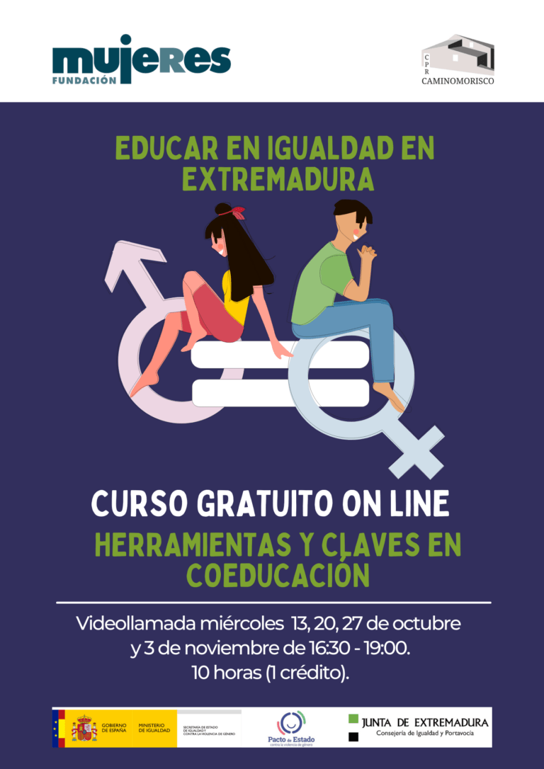 Curso Online “Herramientas y claves en Coeducación” para agentes educativos de Extremadura