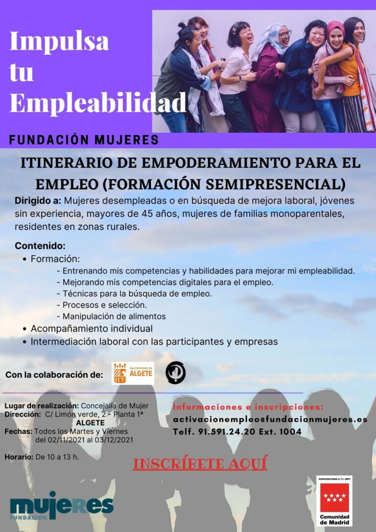 Talleres presenciales: Impulsa tu Empleabilidad 2021