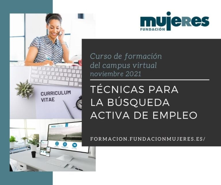 Curso online: "Técnicas para la búsqueda activa de empleo" (noviembre 2021)
