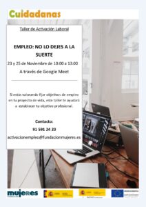 Taller Online - Empleo: no lo dejes a la suerte