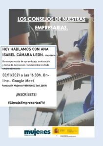 Los consejos de nuestras empresarias: Hoy hablamos con Ana Isabel Cámara León