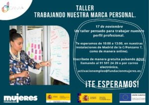 Taller presencial: Trabajando nuestra marca personal
