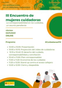 III Encuentro de Mujeres Cuidadoras: La corresponsabilidad en los cuidados, un asunto pendiente - Madrid