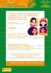 ESPA "Conciliación personal y laboral de las personas cuidadoras no profesionales"