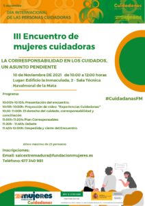 Encuentro Comarcal: "La corresponsabilidad en los cuidados, un asunto pendiente"
