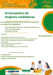 Encuentro Comarcal: "La corresponsabilidad en los cuidados, un asunto pendiente"