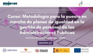 Formación DANA+ para Administraciones Públicas: curso "Metodología para la puesta en marcha de planes de igualdad en la gestión de personal de las Administraciones Públicas"