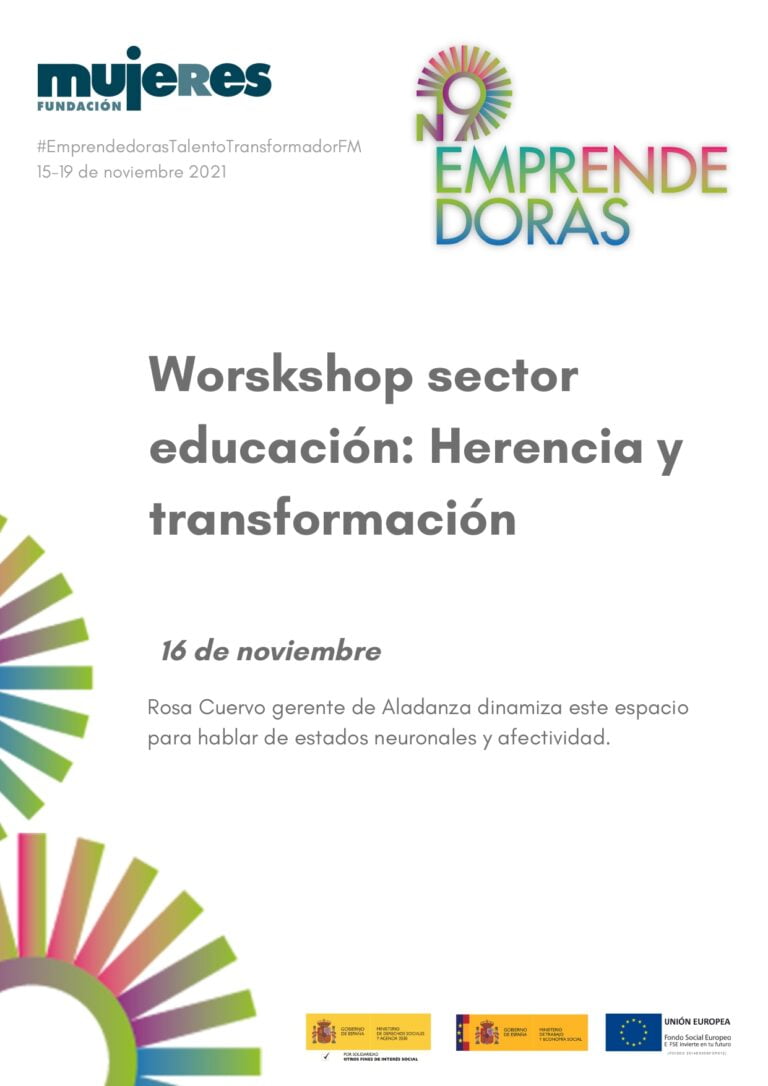 EmprendedorasTalentoTransformadorFM-Workshop sector educación: Herencia y transformación