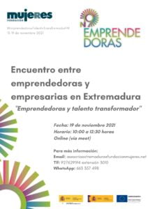 EmprendedorasTalentoTransformadorFM-Encuentro entre Emprendedoras y Empresarias de Extremadura