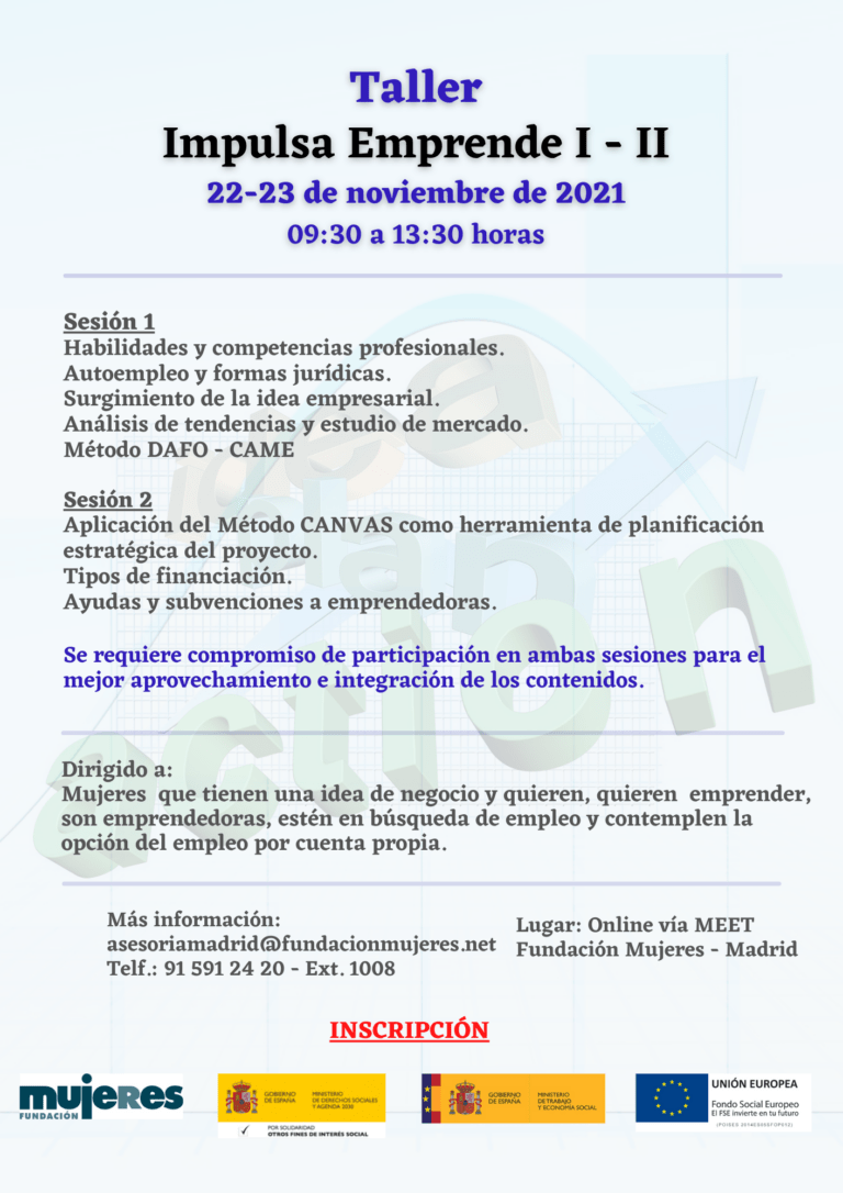 Taller: Impulsa Emprende I y II