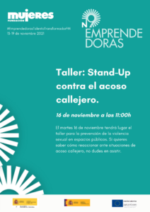 EmprendedorasTalentoTransformadorFM-Taller Stand Up contra el acoso callejero