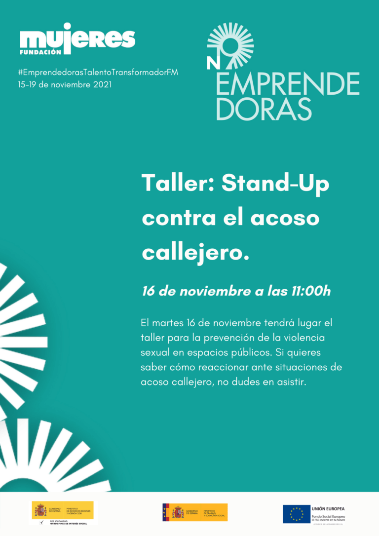 EmprendedorasTalentoTransformadorFM-Taller Stand Up contra el acoso callejero