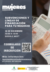 Taller online: Subvenciones y líneas de financiación para tu negocio