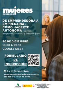 Taller online: De emprendedora a empresaria - Cómo hacerte autónoma