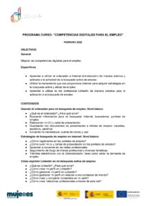 Curso: Competencias digitales para el empleo