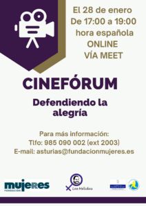 Fundación Mujeres organiza el cinefórum “Defendiendo la alegría”