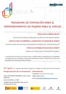 Cursos presenciales: Programa de Empoderamiento de Mujeres para el empleo en El Casar, Guadalajara