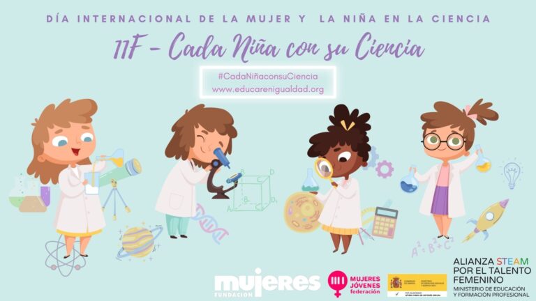 Campaña #CadaNiñaconsuCiencia de Fundación Mujeres y Federación Mujeres Jóvenes