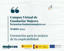 Oferta formativa online en el Campus Virtual de Fundación Mujeres para marzo