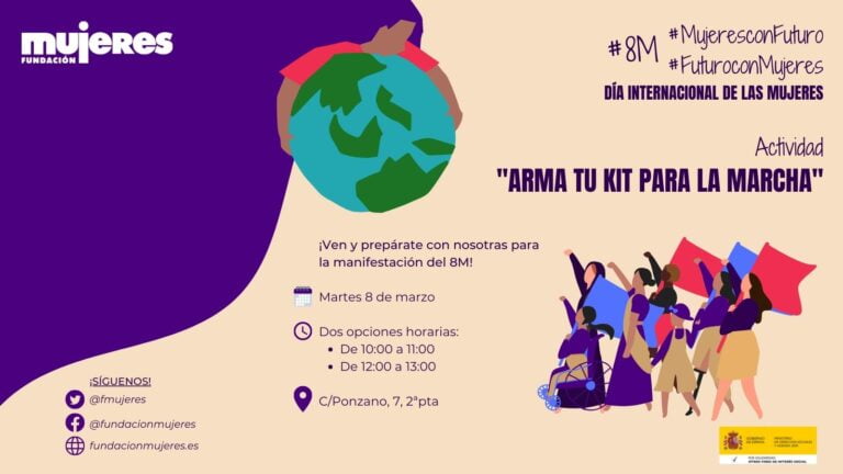 #8M #MujeresconFuturo #FuturoconMujeres ¡Arma tu kit para la marcha! en Fundación Mujeres