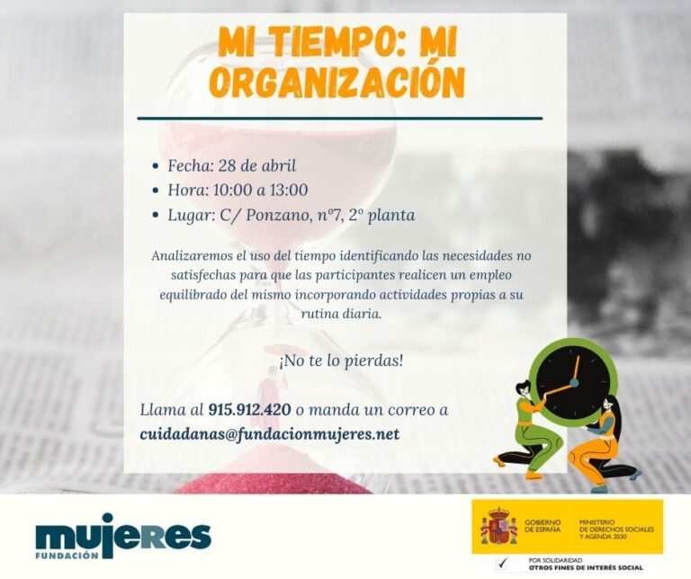 Mi tiempo: mi organización