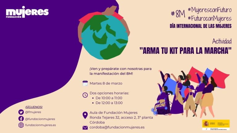Córdoba 8-M: ¡Arma tu kit para la marcha! con Fundación Mujeres