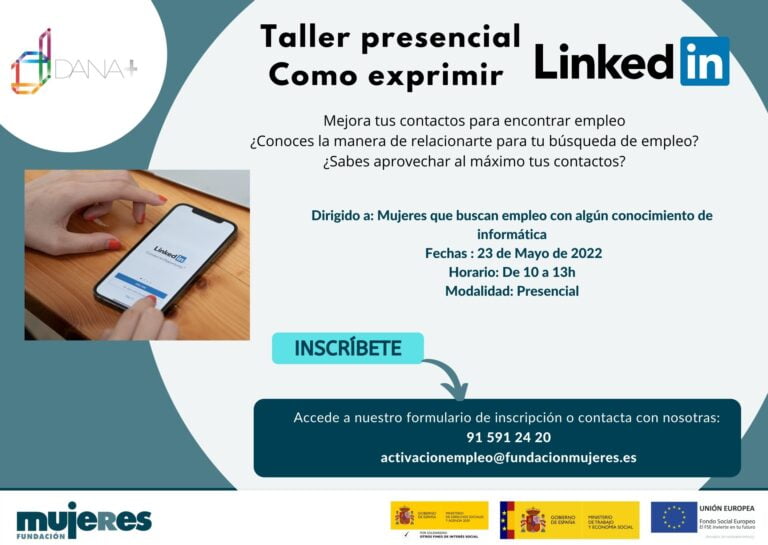 Taller Cómo exprimir Linkedin para mi búsqueda de empleo