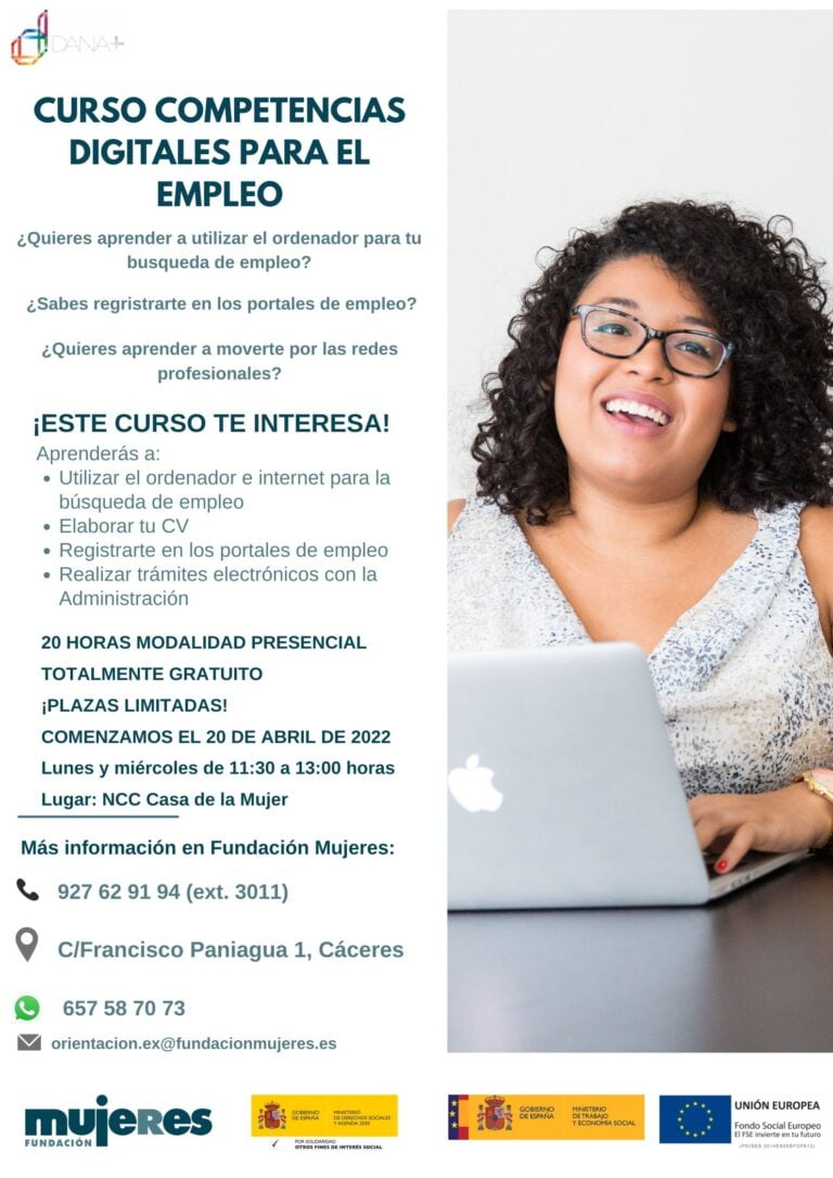 Curso presencial: "Competencias digitales para el empleo"